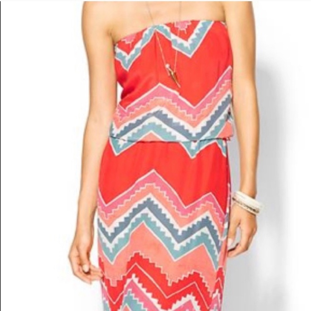 Eight Sixty strapless maxi dress in size L